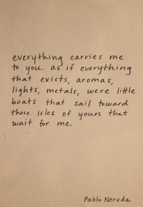 everything carries me